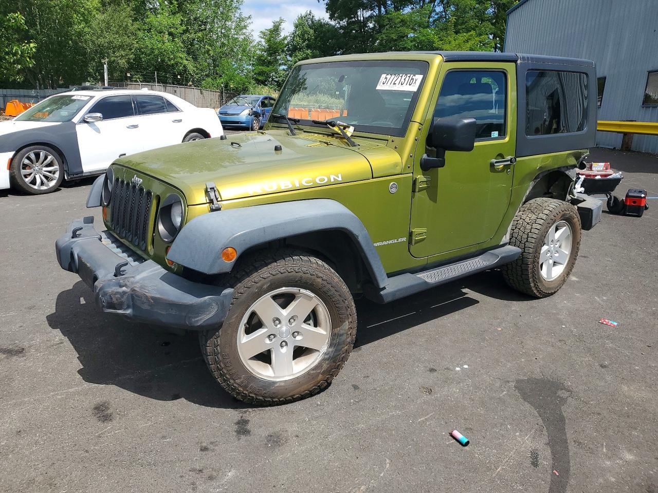 2007 Jeep Wrangler Rubicon, VIN 1J4GA64147L108237 — Rear end