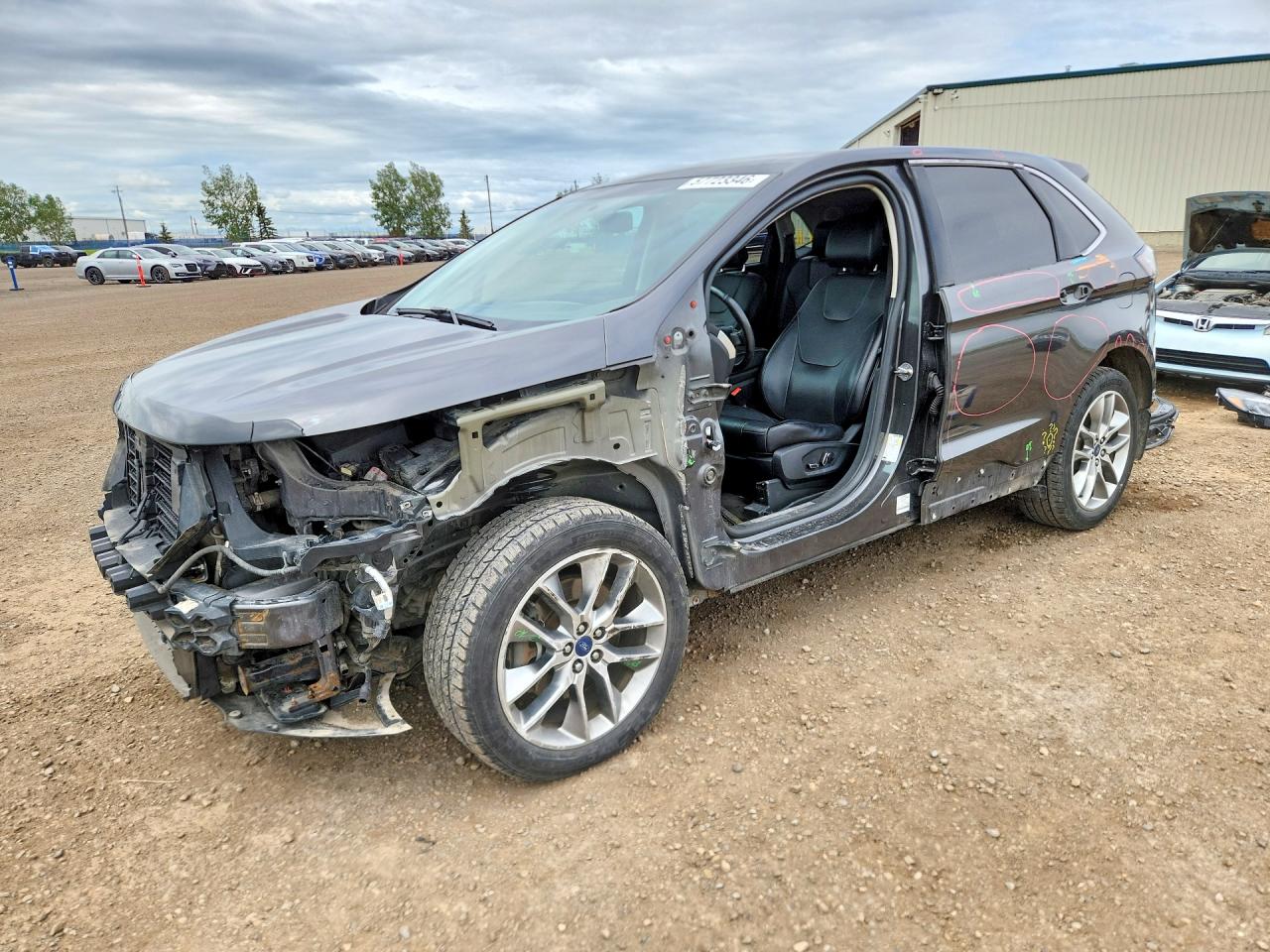 2015 Ford Edge Titanium, VIN 2FMTK4K97FBB24005 — Front end