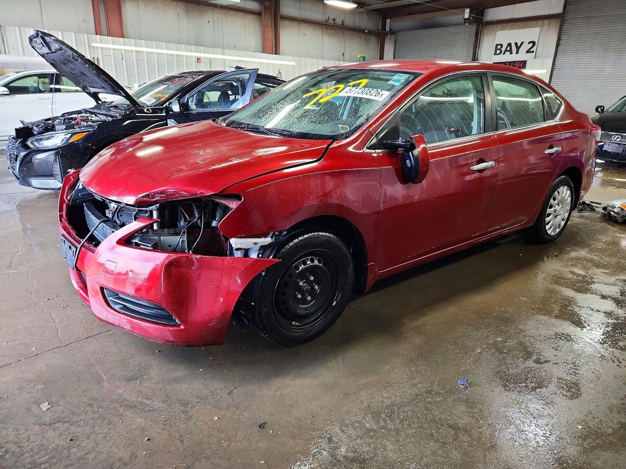 2015 Nissan Sentra SR, VIN 3N1AB7AP3FL675097 — Front end