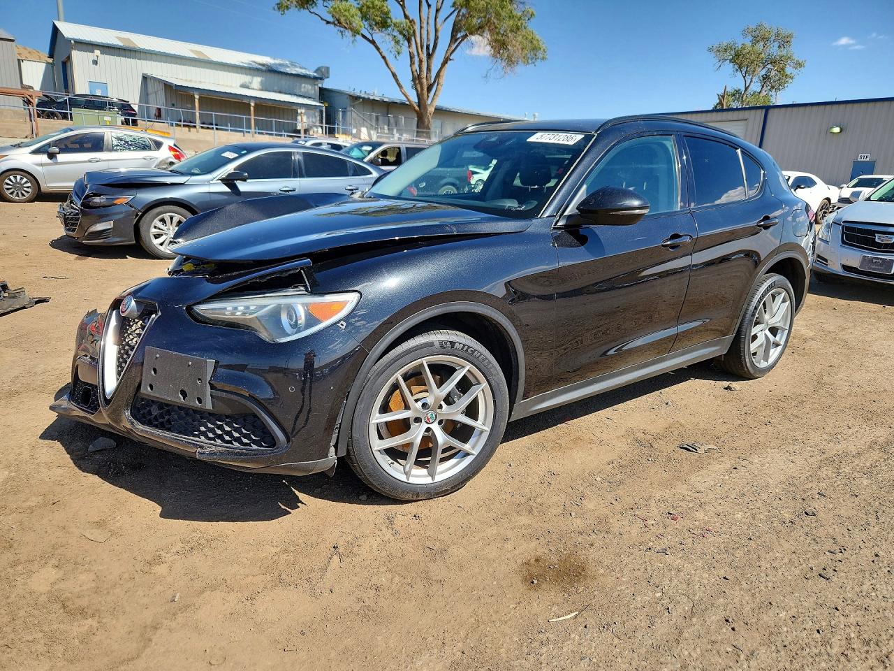2018 Alfa Romeo Stelvio Sport, VIN ZASFAKPN2J7B91649 — Front end