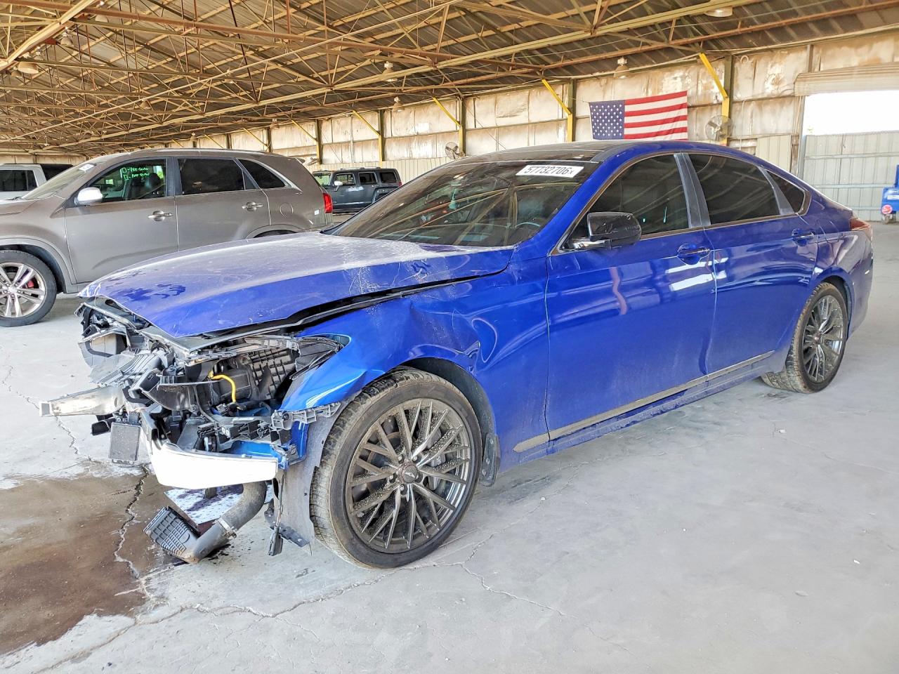 2020 Genesis G80 Sport, VIN KMTFN4JB5LU334719 — Front end