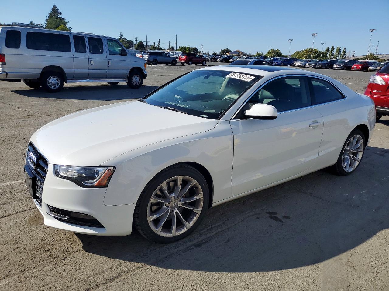 2014 Audi A5 Premium, VIN WAUCFAFR1EA003723 — Front end