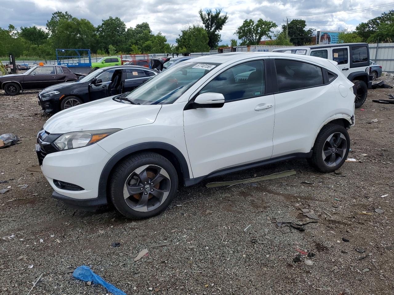 2018 Honda HR-V EX, VIN 3CZRU6H58JM720539 — Rear end