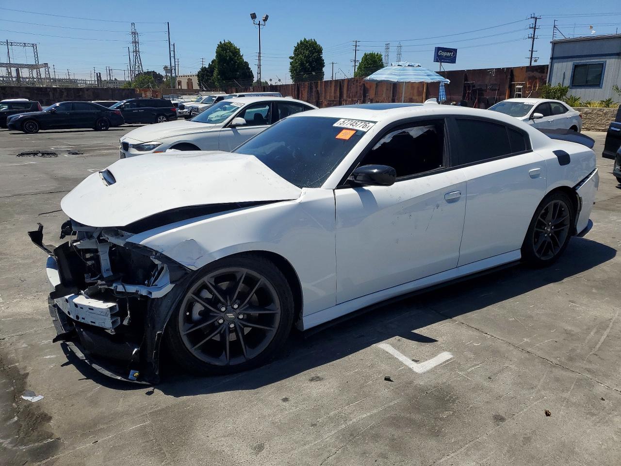 2021 Dodge Charger GT, VIN 2C3CDXMG2MH629606 — Front end