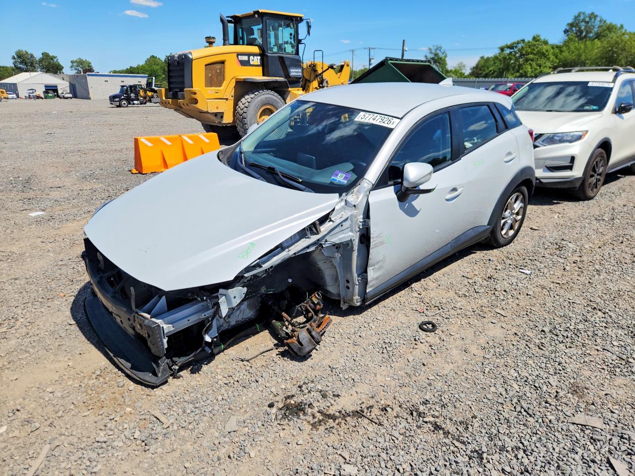 2019 Mazda CX-3 Sport, VIN JM1DKFB75K0449444 — Front end