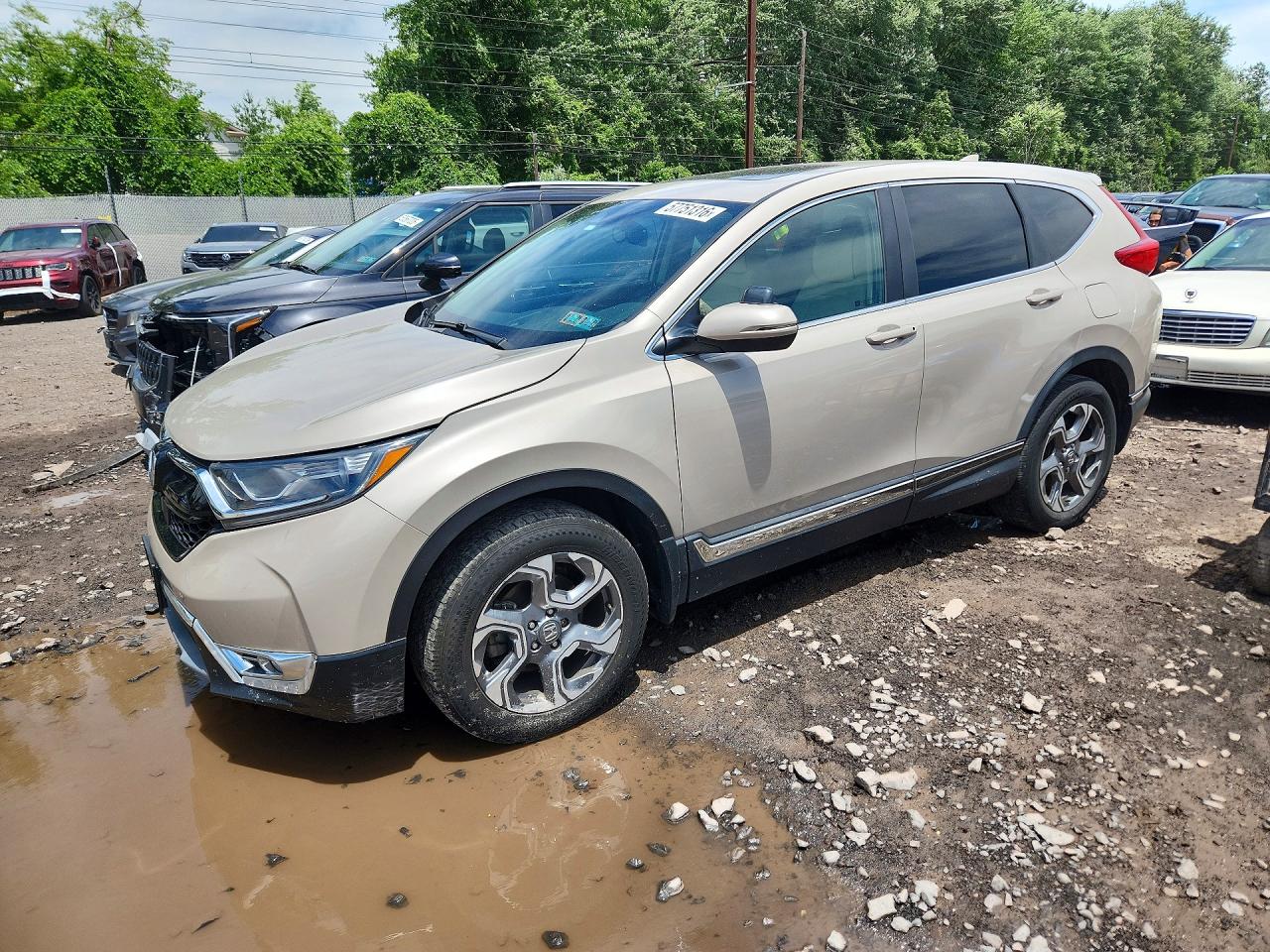 2018 Honda CR-V EX-L, VIN 5J6RW2H88JL006537 — Missing or altered VIN