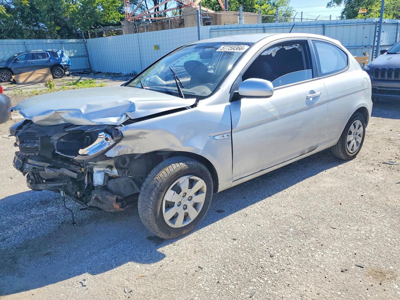 2010 Hyundai Accent GS, VIN KMHCM3AC9AU169032 — Front end