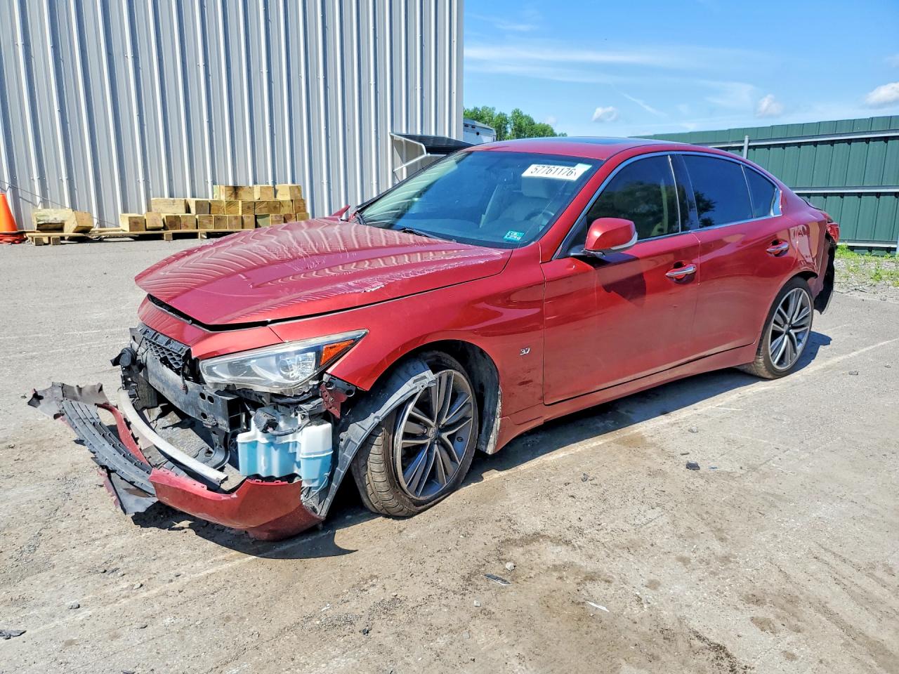 2015 Infiniti Q50 Premium, VIN JN1BV7AR8FM404815 — Rollover