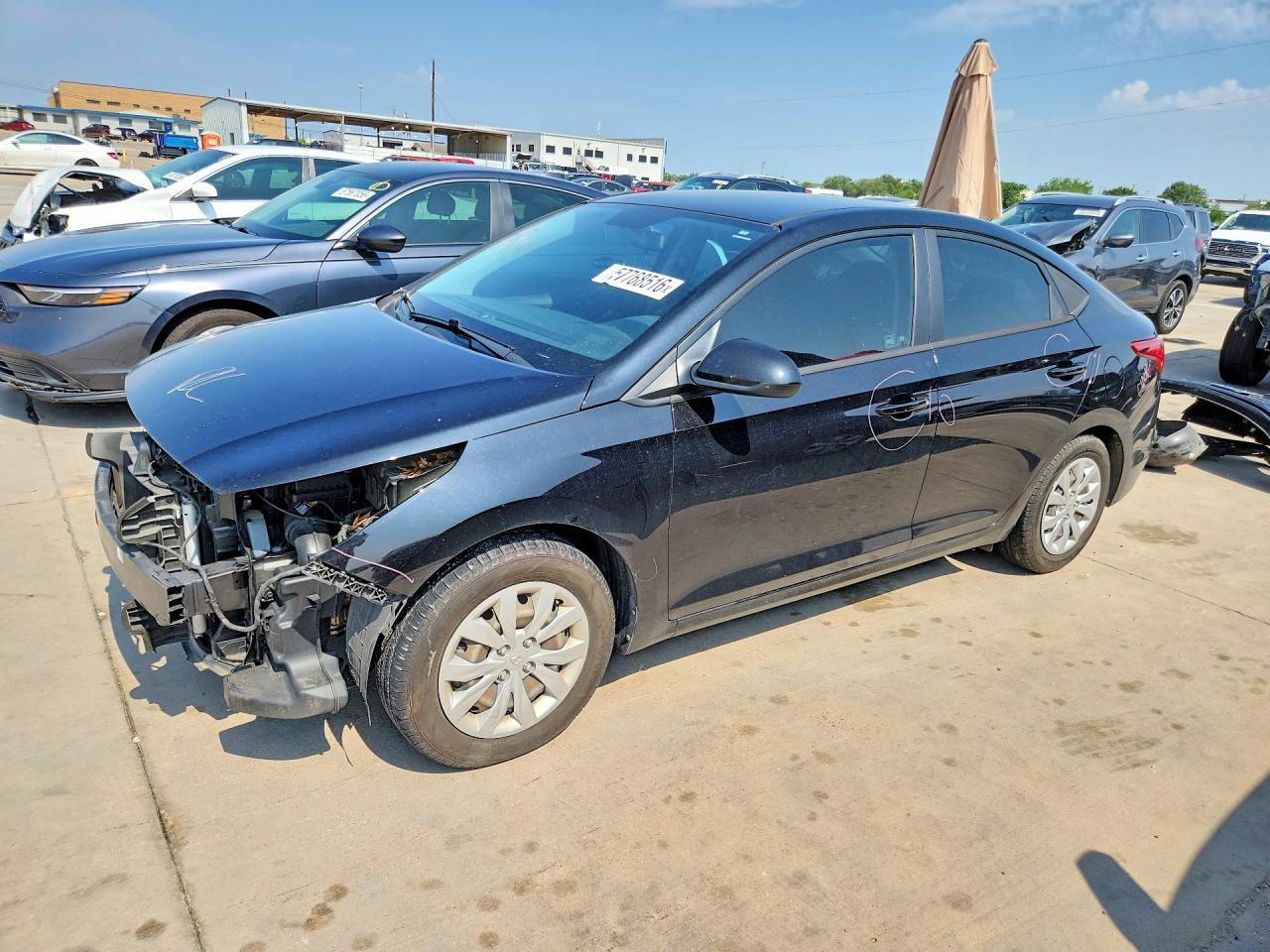 2021 Hyundai Accent SE, VIN 3KPC24A63ME146424 — Front end