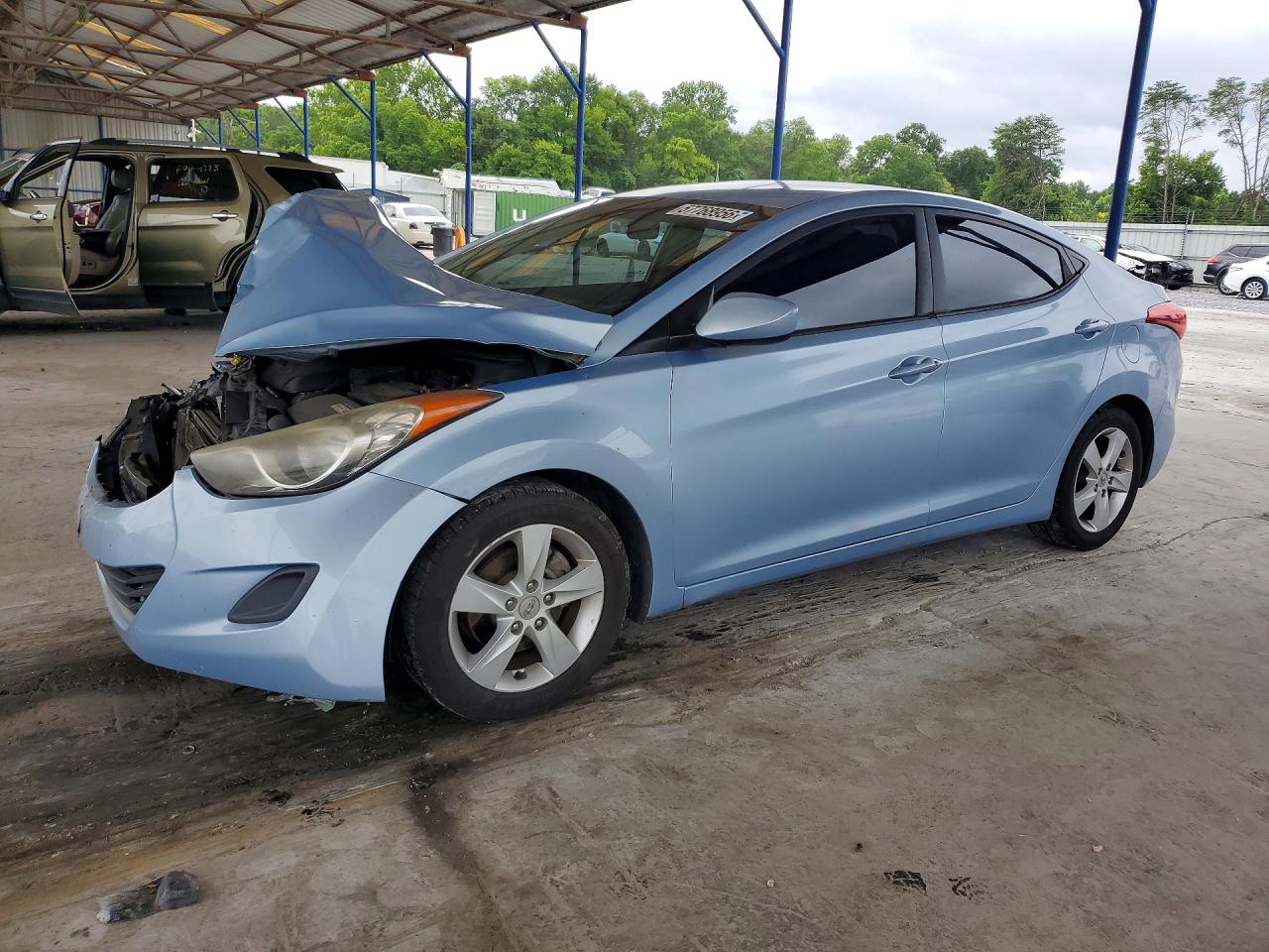 2011 Hyundai Elantra GLS, VIN KMHDH4AE5BU086148 — Front end