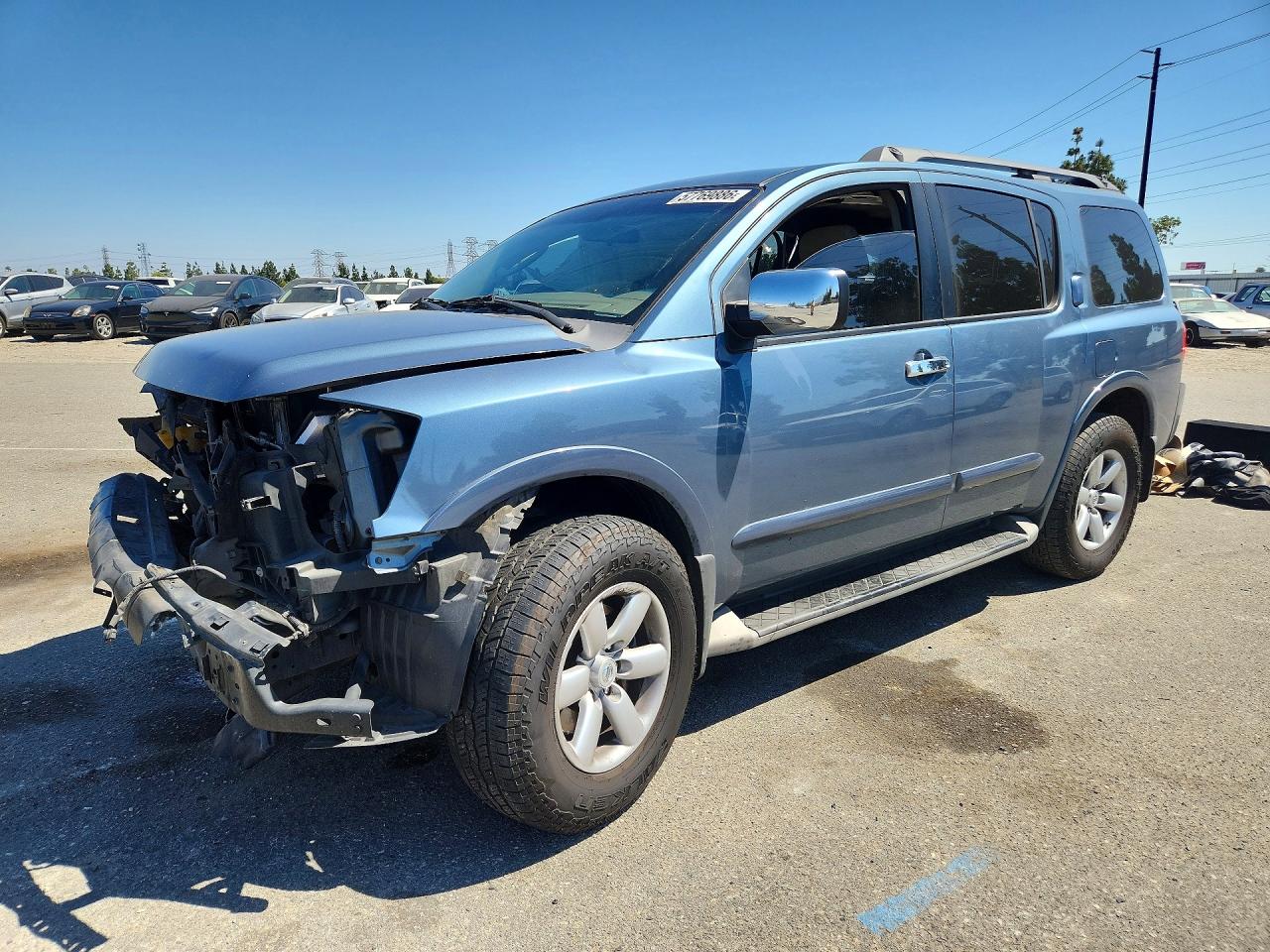 2012 Nissan Armada SV, VIN 5N1AA0ND9CN621396 — Front end