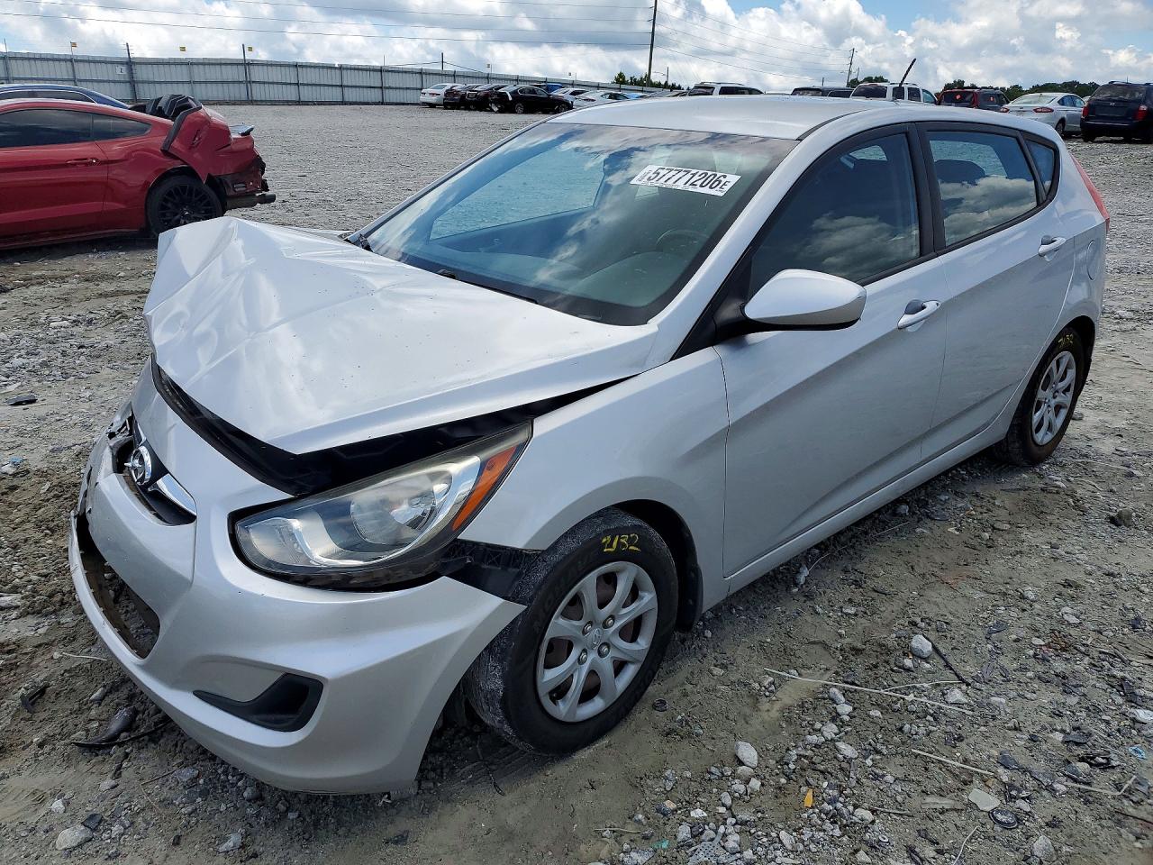 2012 Hyundai Accent GS, VIN KMHCT5AE8CU034496 — Front end