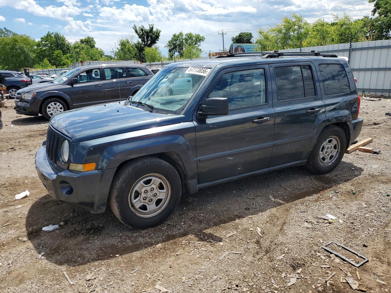 2007 Jeep Patriot Sport, VIN 1J8FF28W27D307713 — Rear end