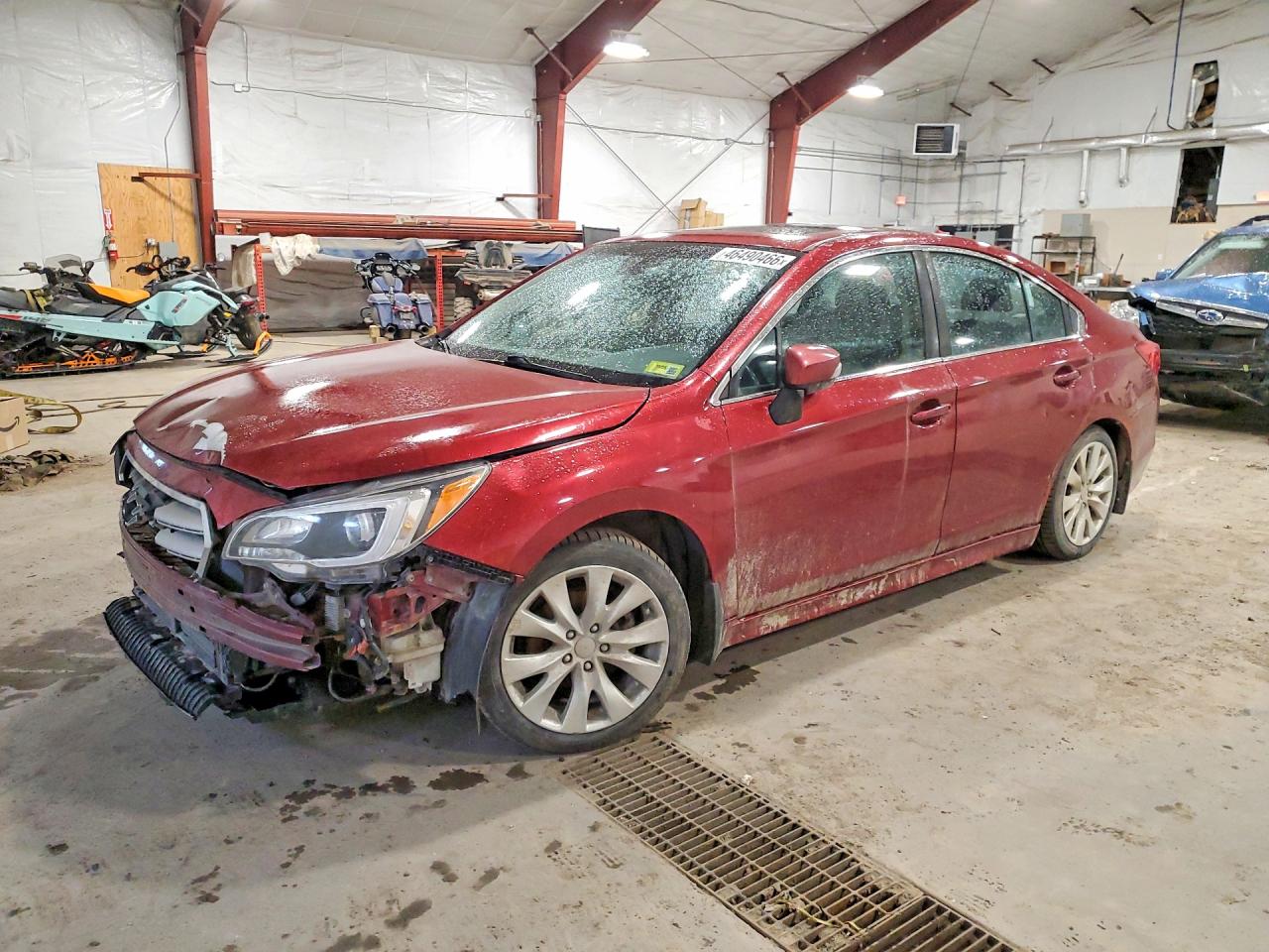 2017 Subaru Legacy Premium, VIN 4S3BNAH68H3043469 — Front end