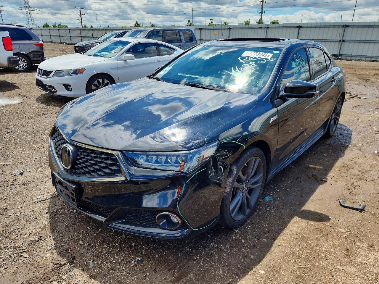 2020 Acura TLX w/A-Spec Pkg, VIN 19UUB3F6XLA002444 — Side