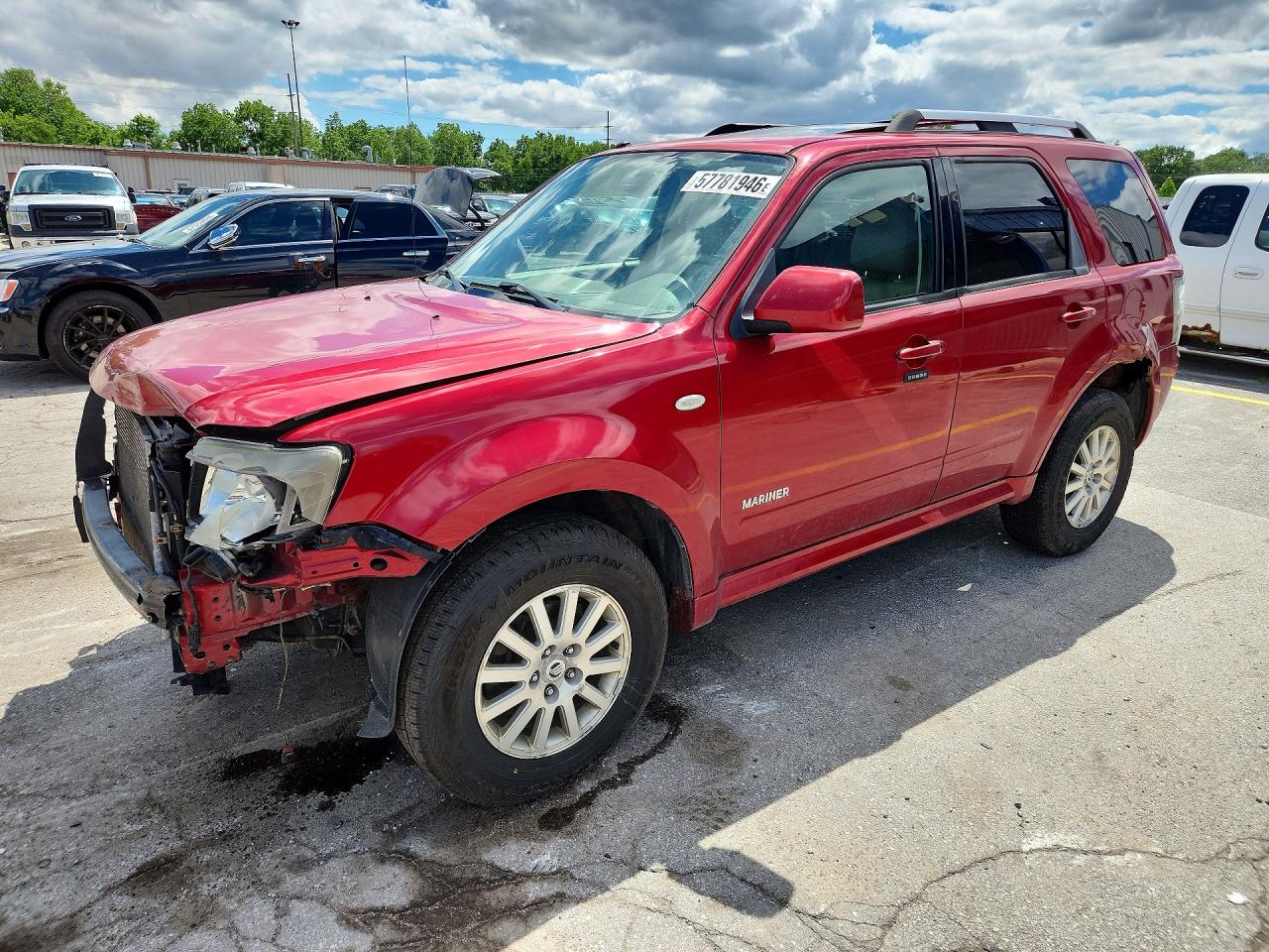 2008 Mercury Mariner Premier, VIN 4M2CU87178KJ27868 — Front end