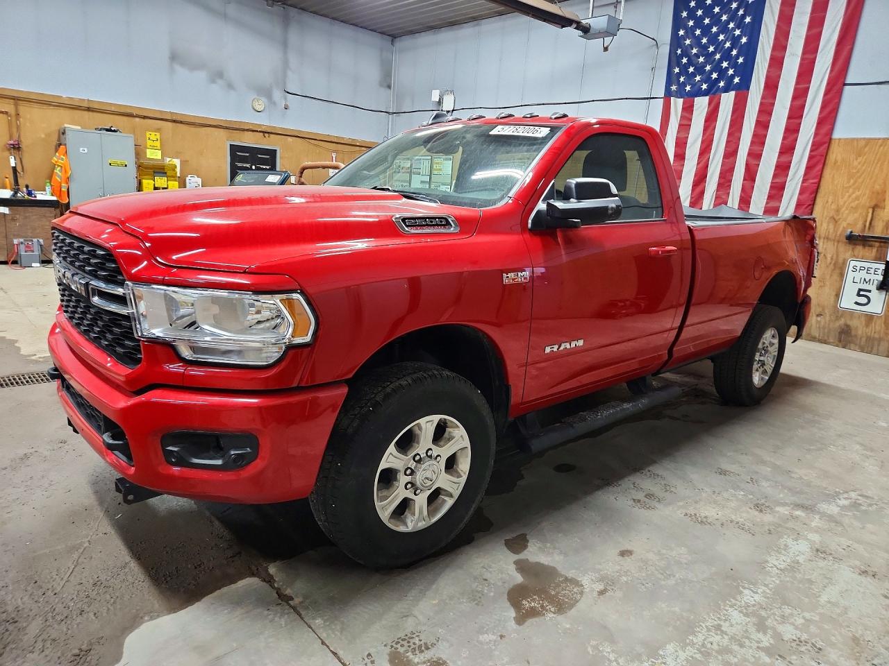 2022 Ram 2500 Big Horn, VIN 3C6MR5BJ8NG349492 — Rear end
