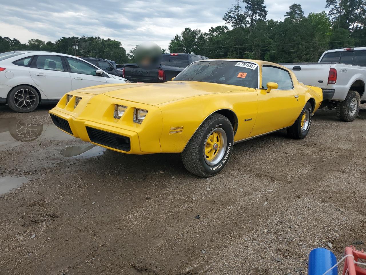 1981 Pontiac Firebird, VIN 1G2AT87S8BL140529 — Interior fire