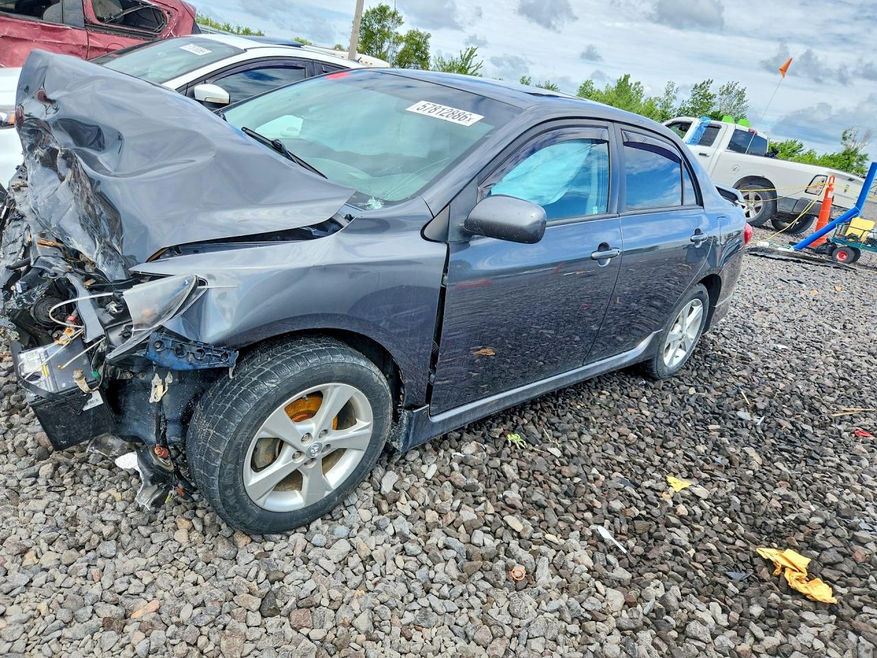 2011 Toyota Corolla S, VIN 2T1BU4EE4BC710942 — Front end