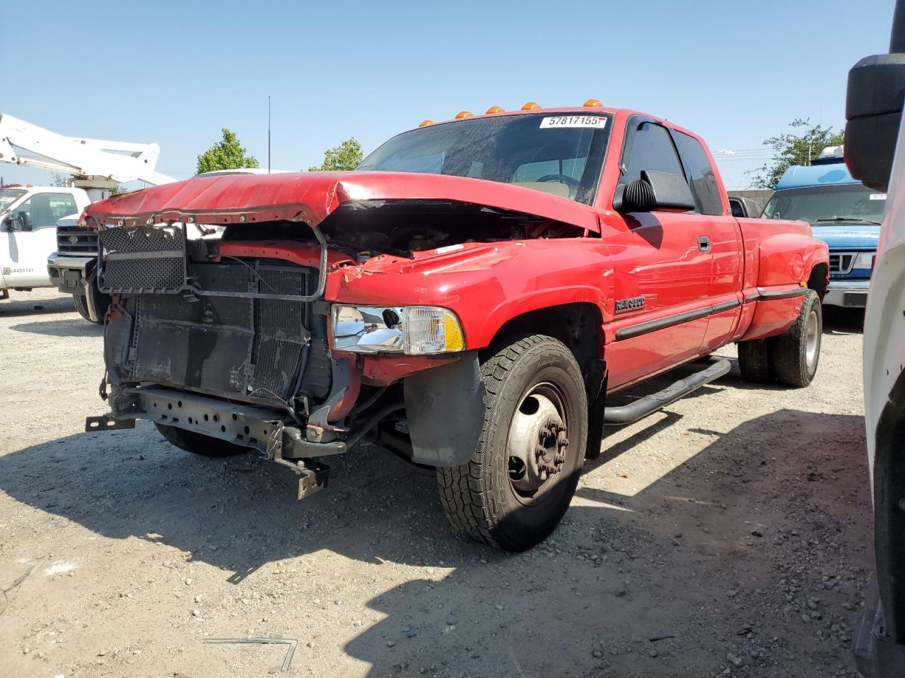 1999 Dodge 3500, VIN 1B7MC3368XJ503127 — Повреждение рамы