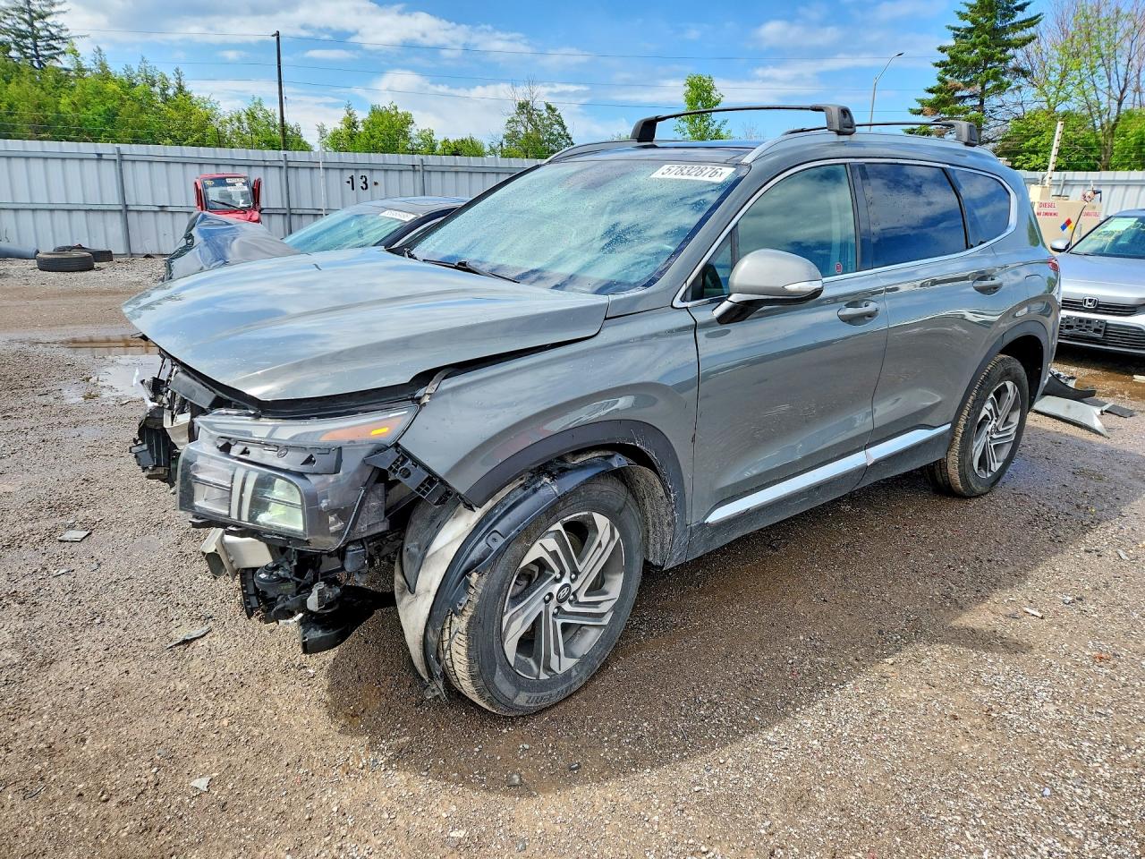 2022 Hyundai Santa Fe SEL, VIN 5NMS3DAJ1NH432151 — Front end