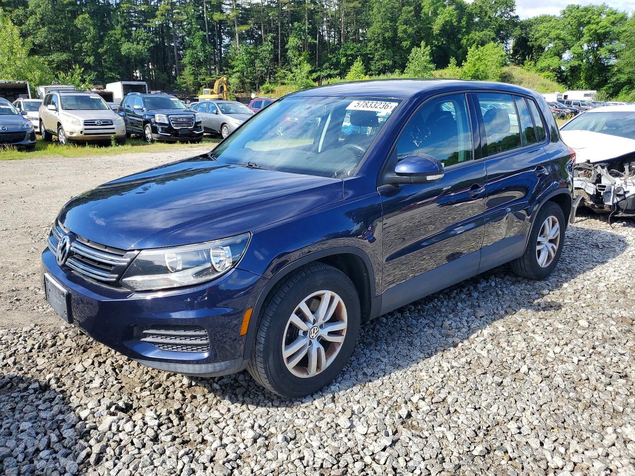 2013 Volkswagen Tiguan S, VIN WVGBV3AX2DW072226 — Мелкие вмятины и царапины