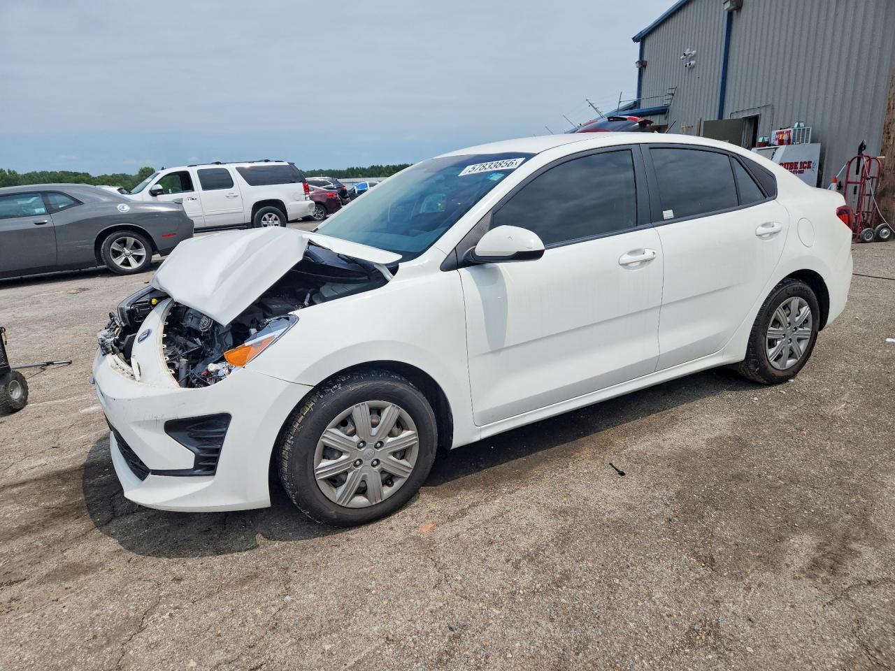 2021 Kia Rio LX, VIN 3KPA24AD8ME393718 — Front end