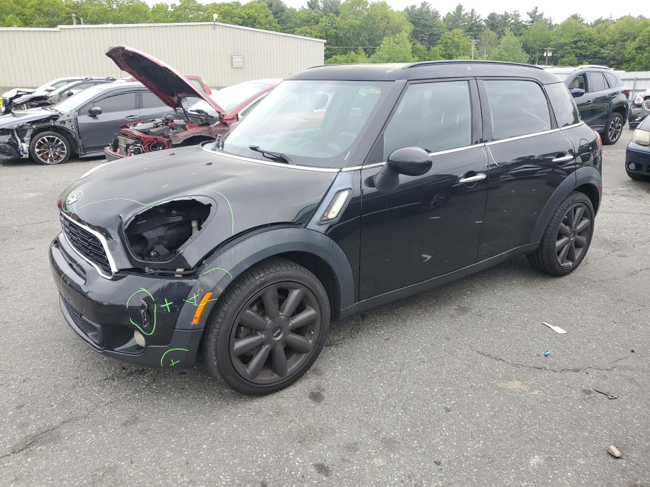 2013 MINI Countryman S, VIN WMWZC3C53DWP21064 — Frame damage