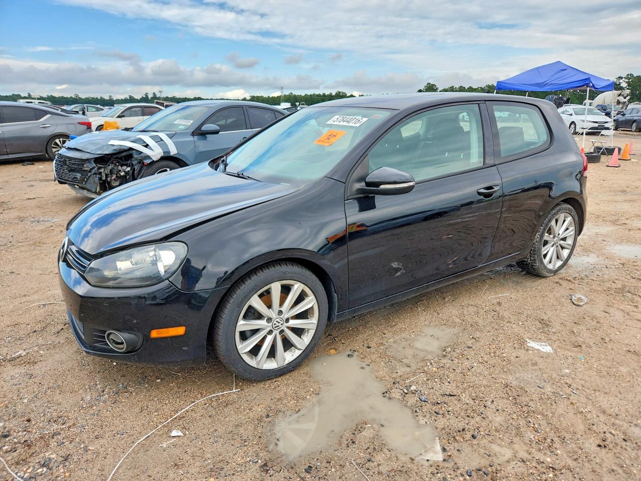 2012 Volkswagen Golf TDI, VIN WVWBM7AJ7CW251905 — Front end