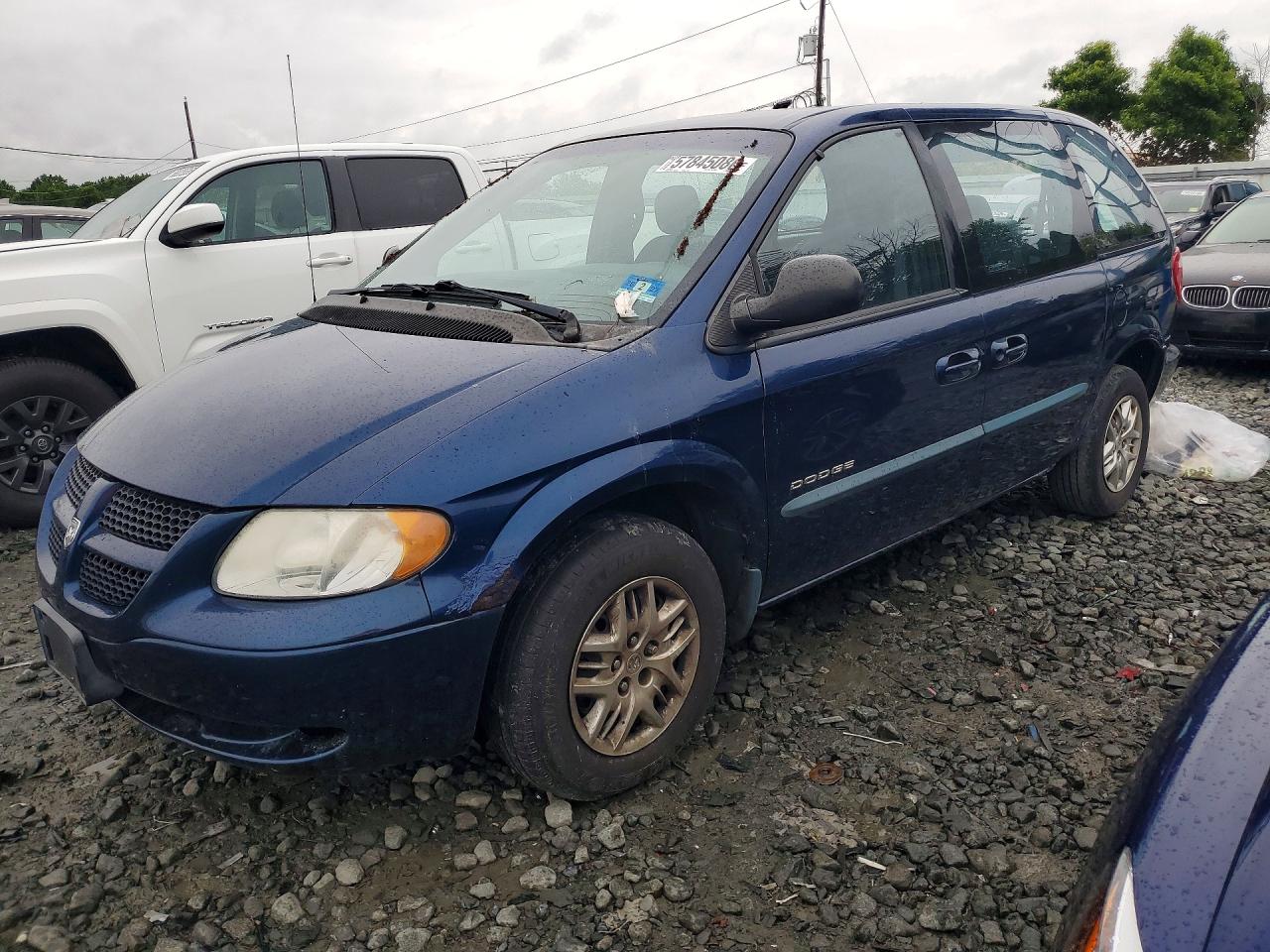 2001 Dodge Caravan, VIN 1B8GP45381B206267 — Зад