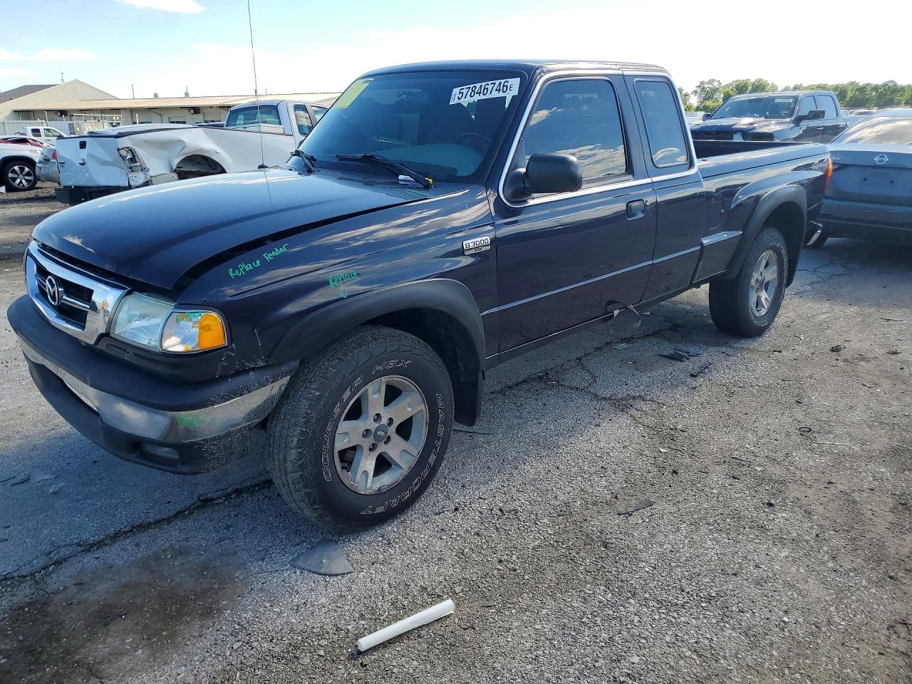 2001 Mazda B-Series SE, VIN 4F4ZR17U91TM15529 — По всему кузову