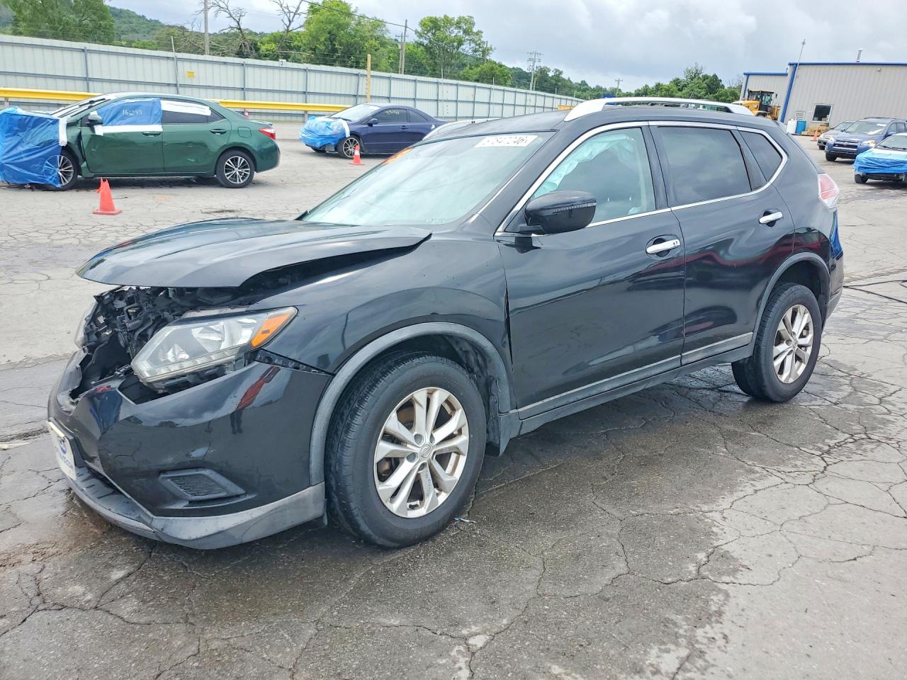 2016 Nissan Rogue SV, VIN KNMAT2MV9GP713977 — Front end