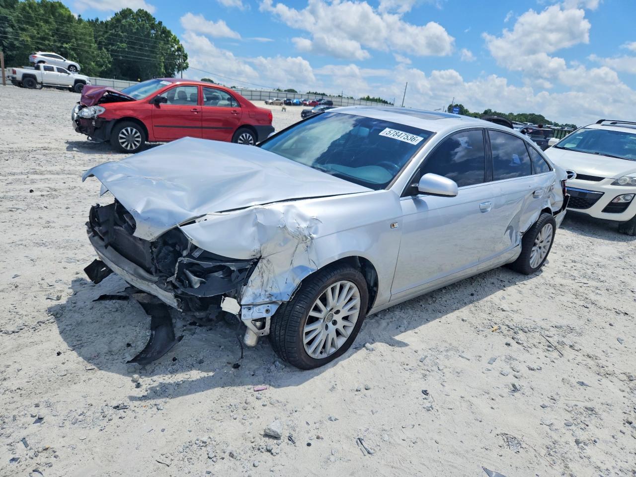 2007 Audi A6 3.2L, VIN WAUDH74F87N101489 — Front end