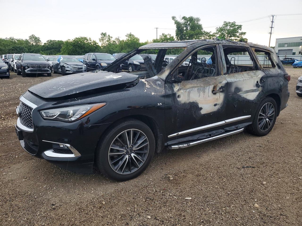 2018 Infiniti QX60, VIN 5N1DL0MM8JC520755 — Interior fire
