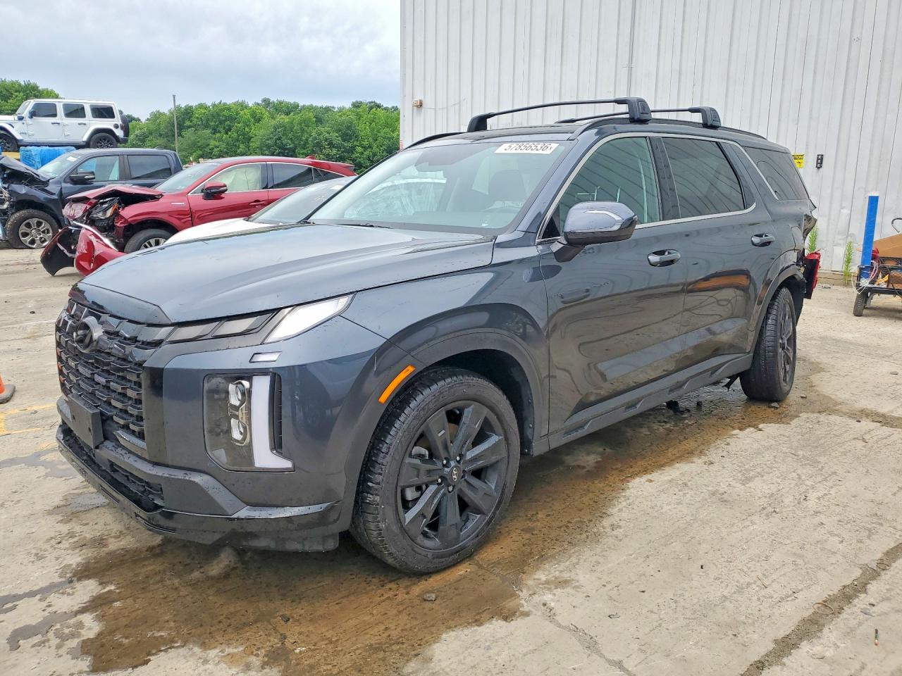 2024 Hyundai Palisade XRT, VIN KM8R3DGE6RU675845 — Rear end