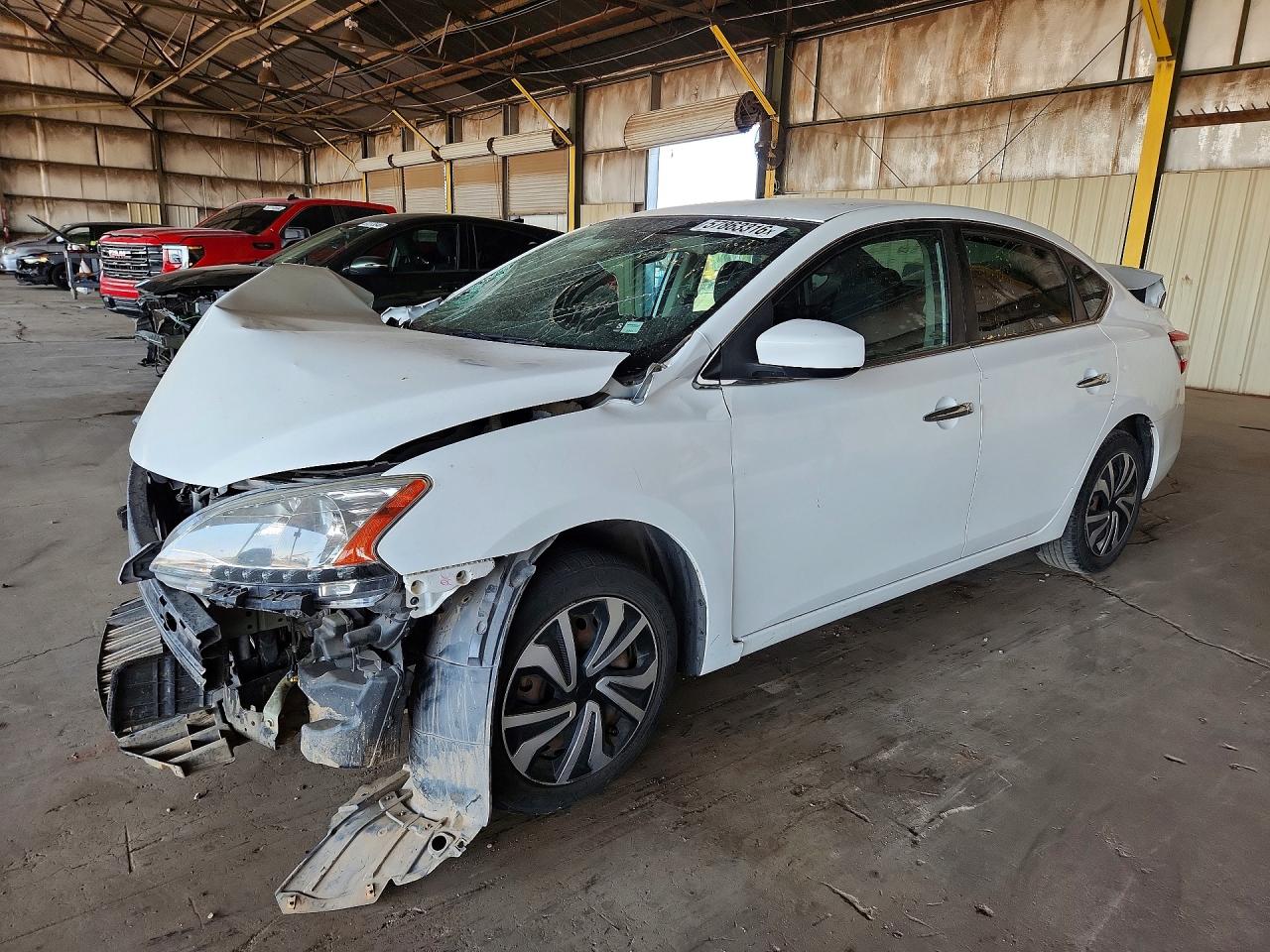 2015 Nissan Sentra SV, VIN 3N1AB7AP4FY321480 — Front end