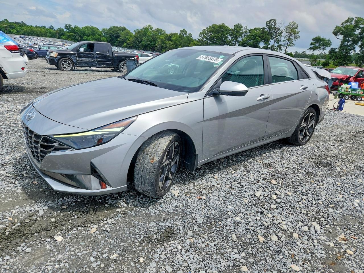 2022 Hyundai Elantra Limited, VIN 5NPLP4AG9NH069758 — Rear end