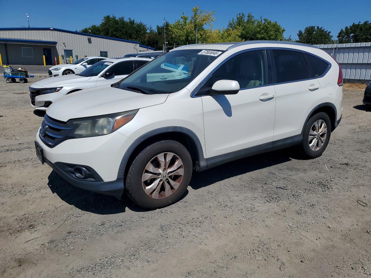 2012 Honda CR-V EX-L, VIN 5J6RM3H75CL013886 — Front end