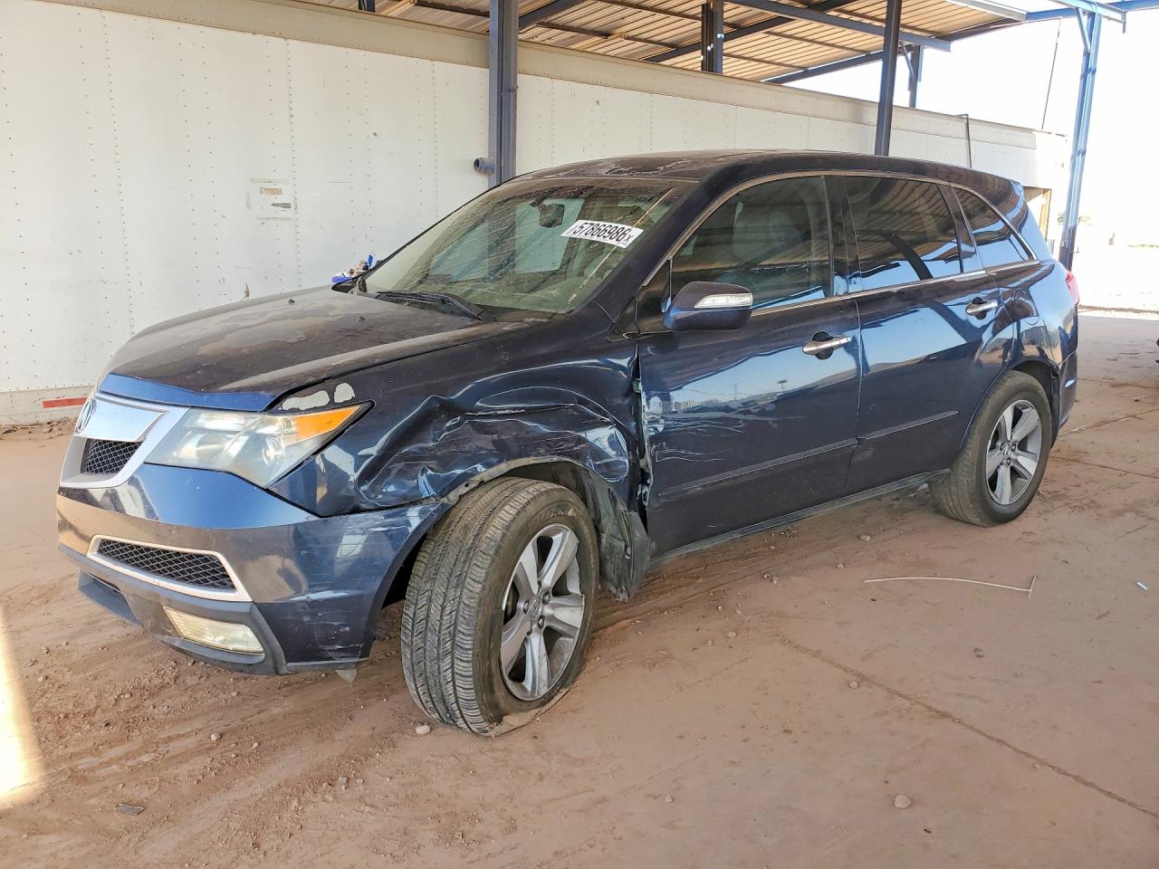 2012 Acura MDX, VIN 2HNYD2H20CH514627 — Front end