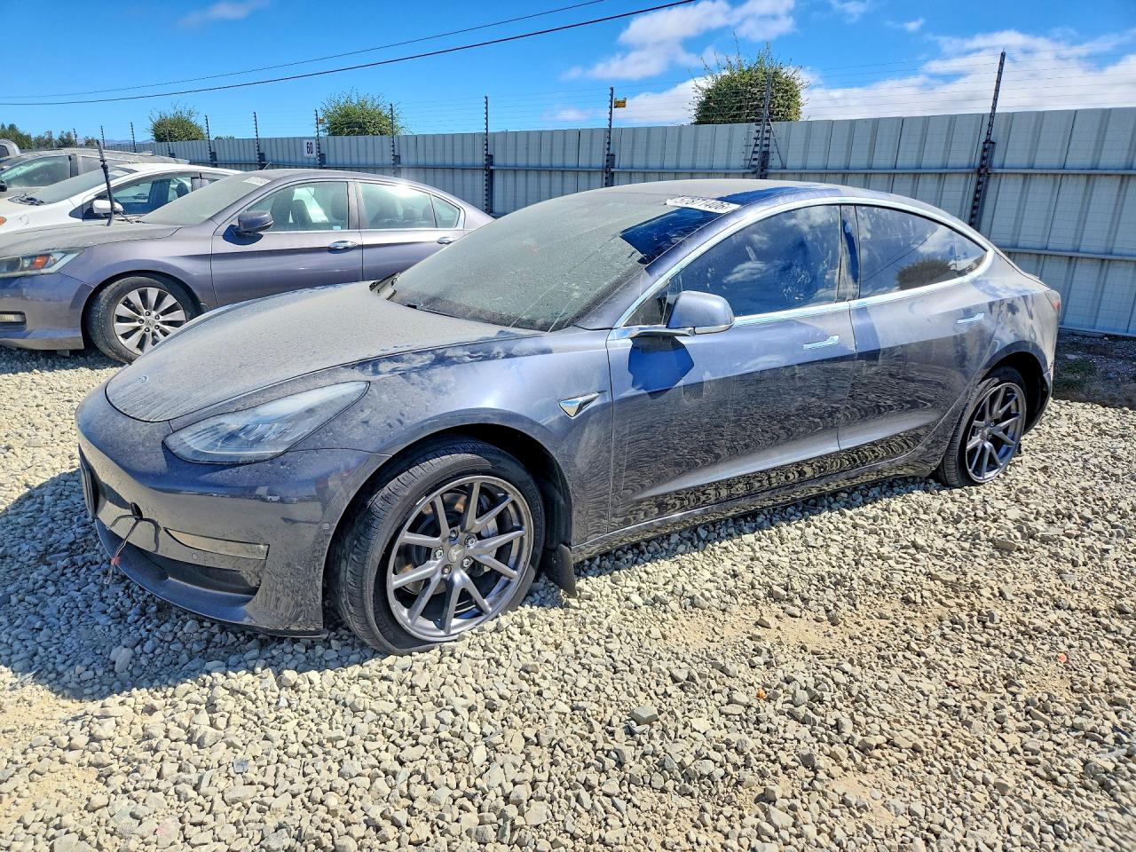 2018 Tesla Model 3 Long Range Battery, VIN 5YJ3E1EA8JF158109 — Rear end