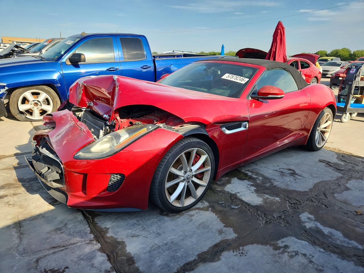 2014 Jaguar F-Type S, VIN SAJWA6FC3E8K08170 — Front end