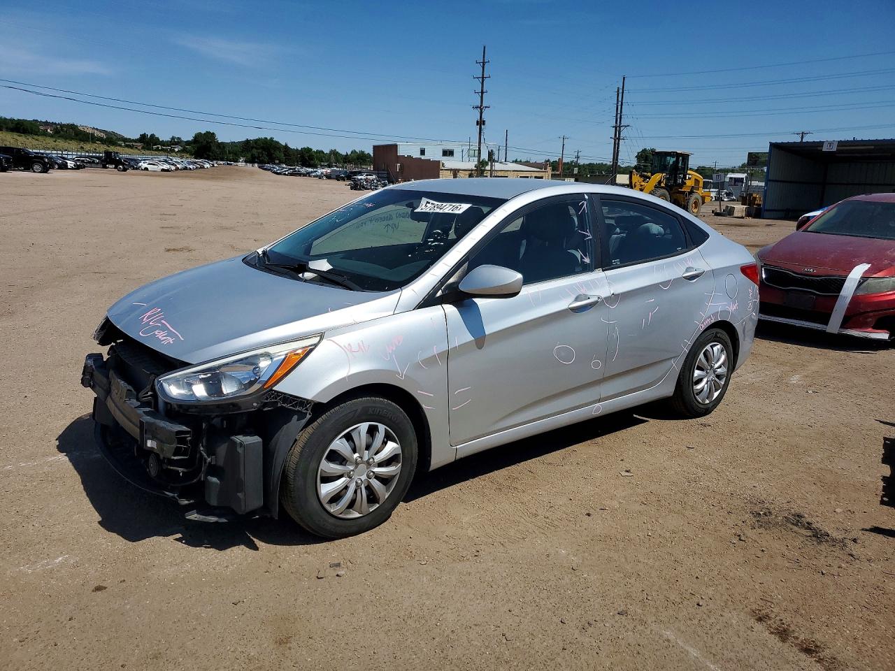 2016 Hyundai Accent SE, VIN KMHCT4AE0GU958401 — Front end