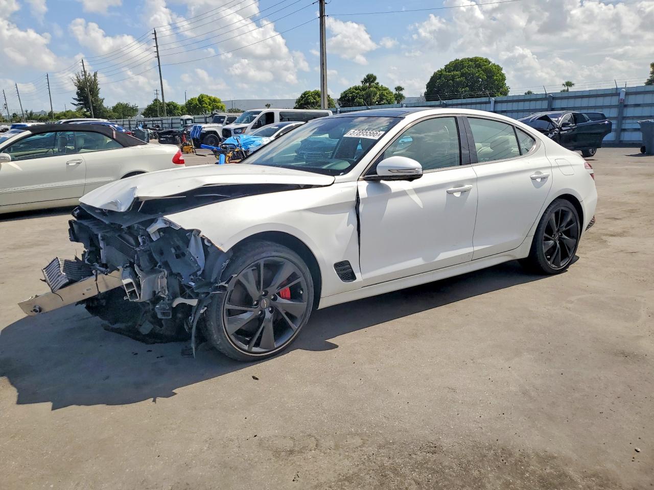 2023 Genesis G70 3.3T, VIN KMTG54TE9PU117529 — Front end