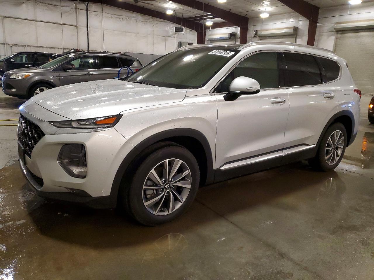 2019 Hyundai Santa Fe Limited, VIN 5NMS5CAD4KH004066 — Interior fire