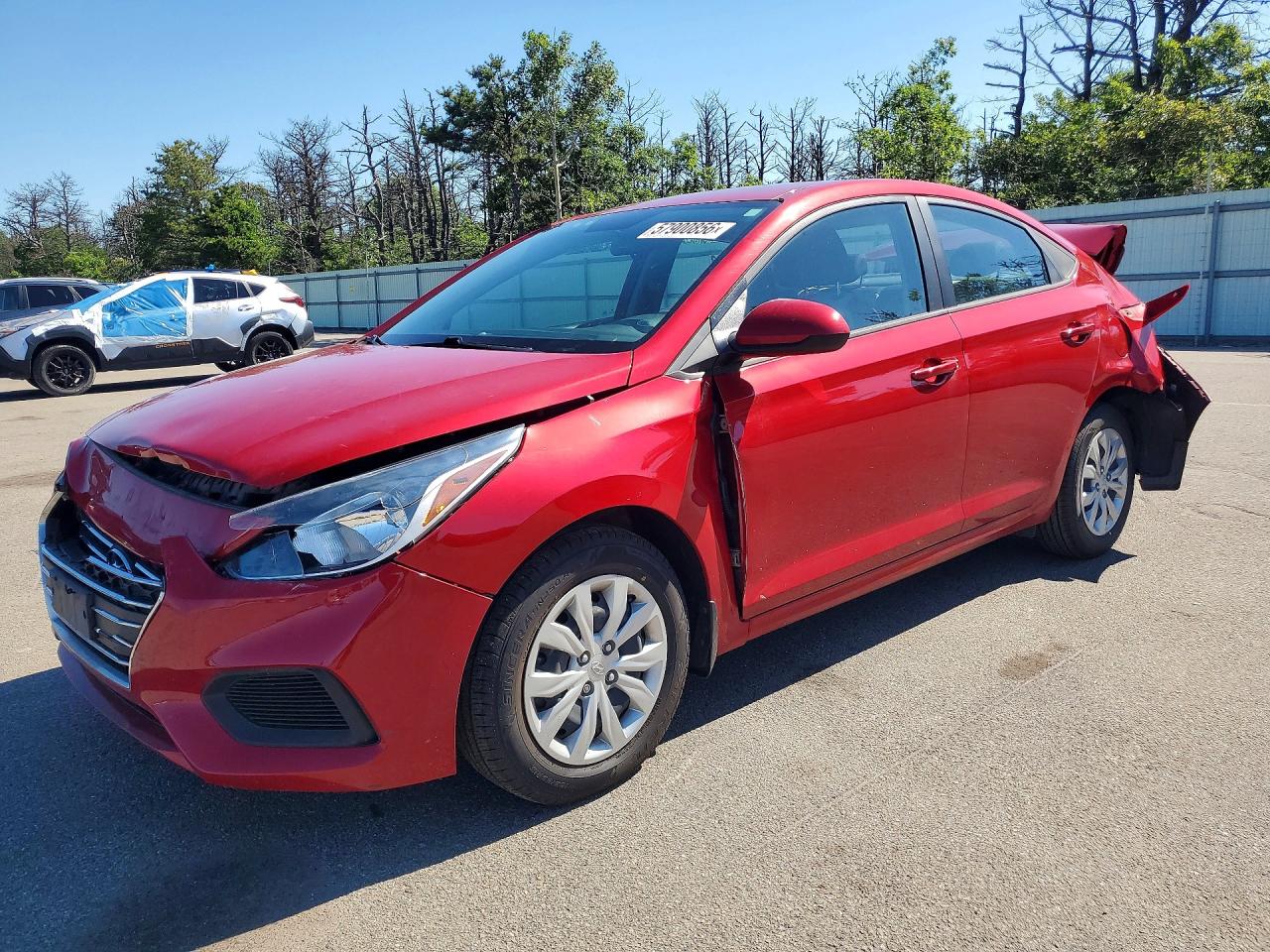 2022 Hyundai Accent SEL, VIN 3KPC24A61NE158234 — Rear end