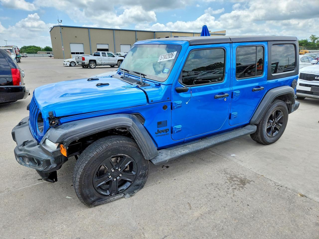2022 Jeep Wrangler Unlimited Sport, VIN 1C4HJXDN7NW122616 — Front end