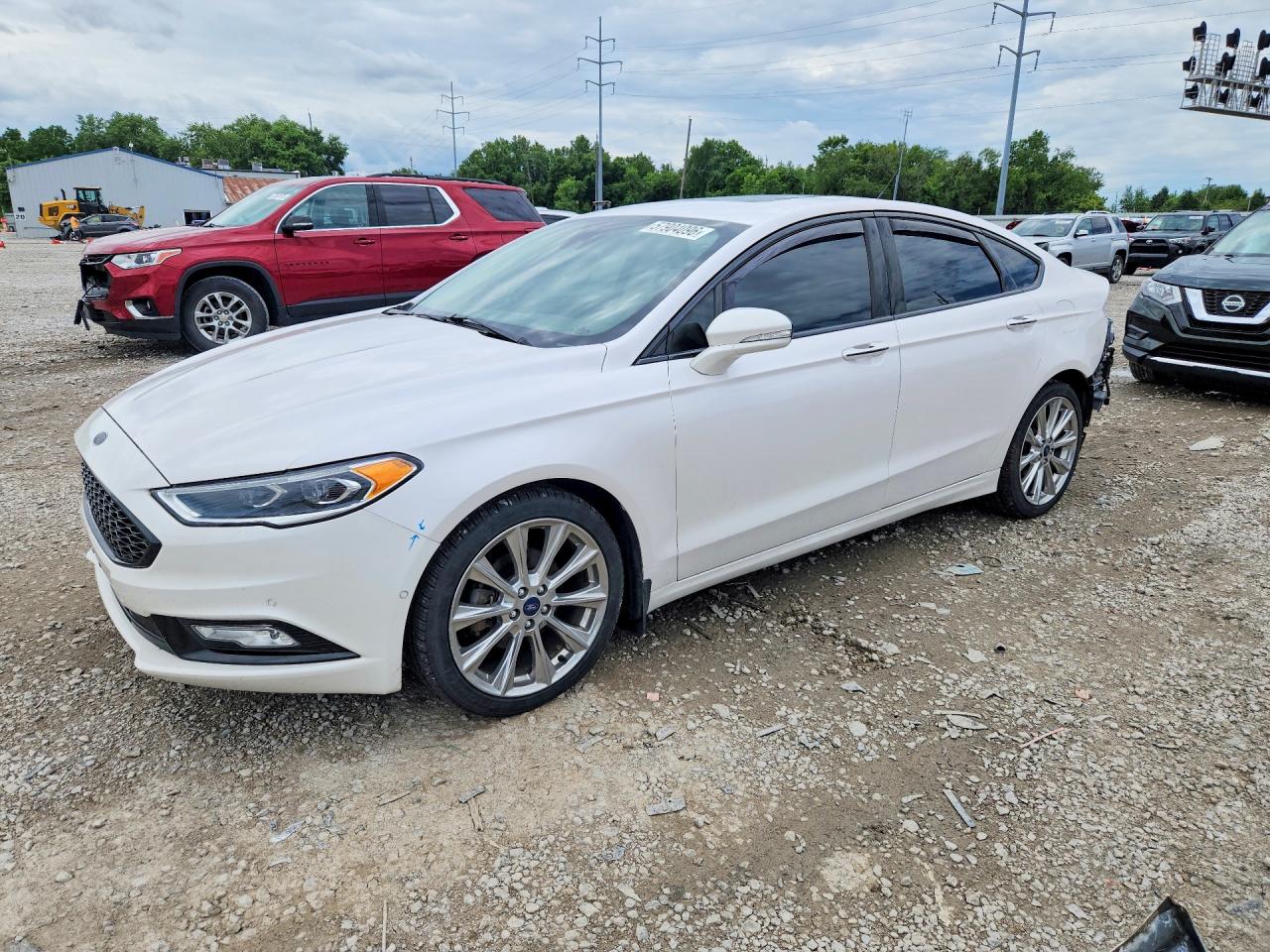 2017 Ford Fusion Platinum, VIN 3FA6P0D99HR331353 — Rear end