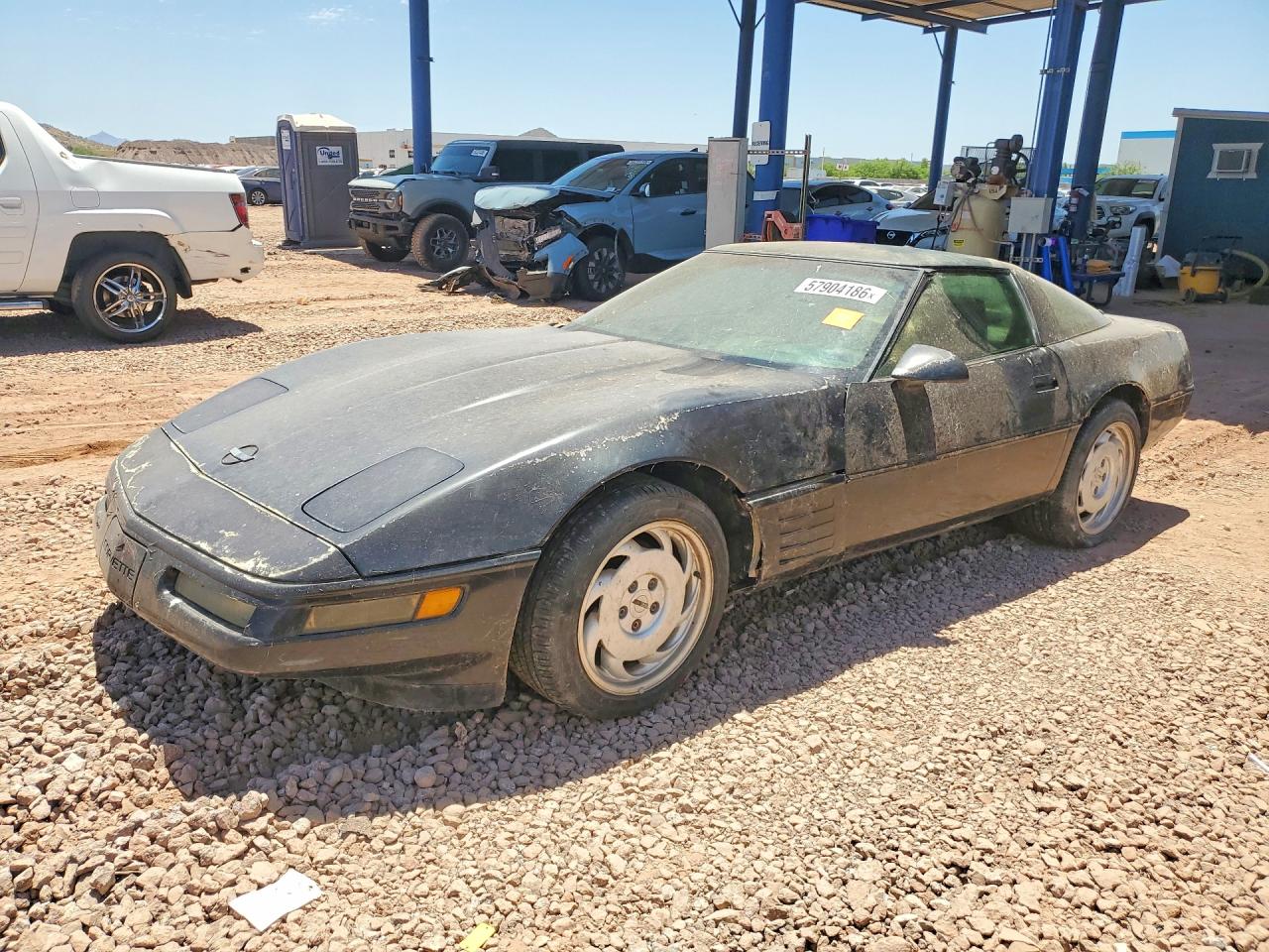 1992 Chevrolet Corvette, VIN 1G1YY23P9N5106014 — Normal wear