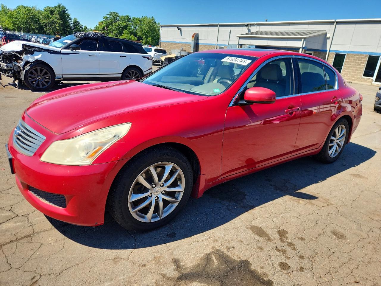 2007 Infiniti G35 G35x, VIN JNKBV61FX7M819180 — Side