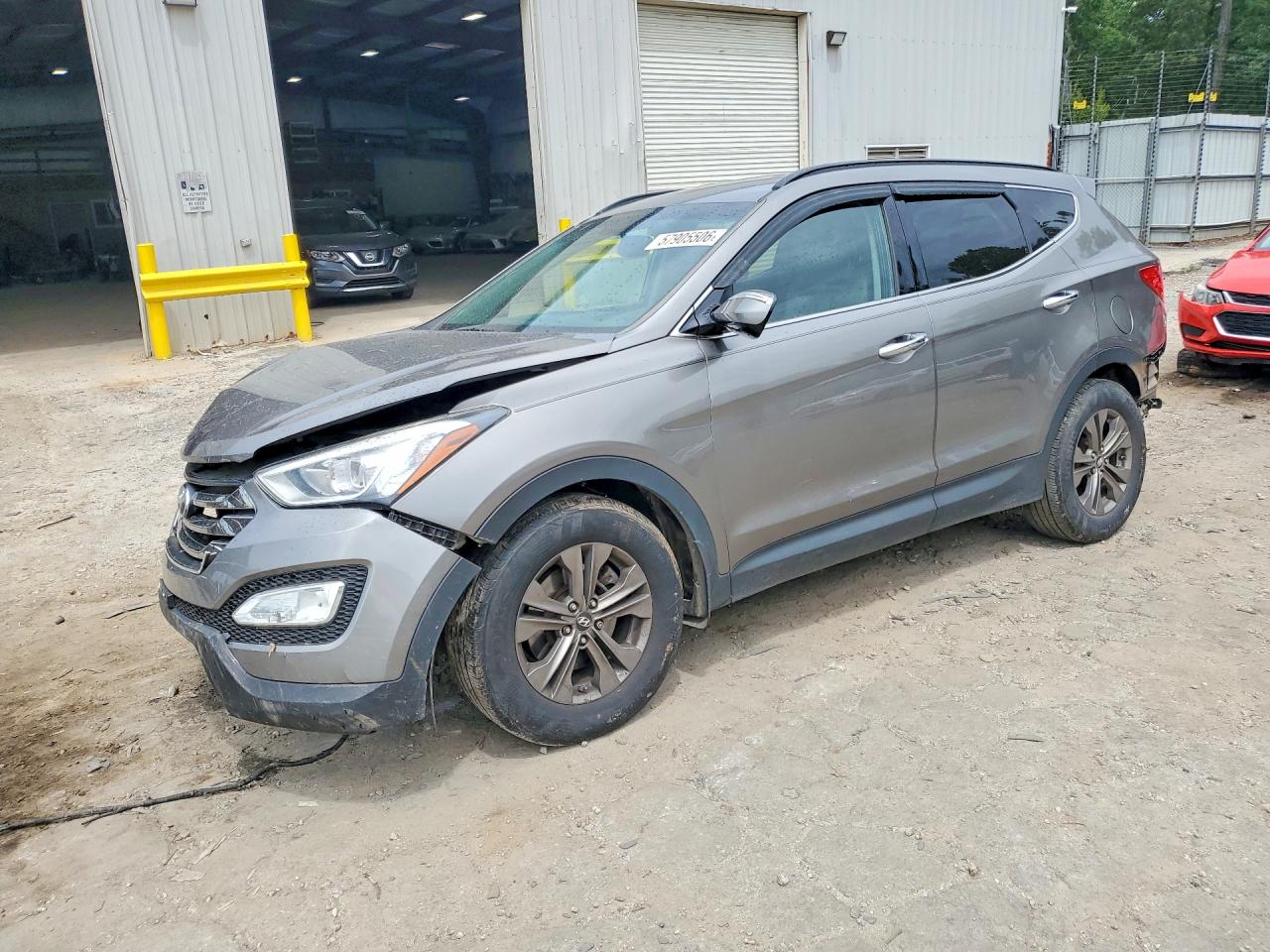 2013 Hyundai Santa Fe Sport, VIN 5XYZU3LB3DG025646 — Front end